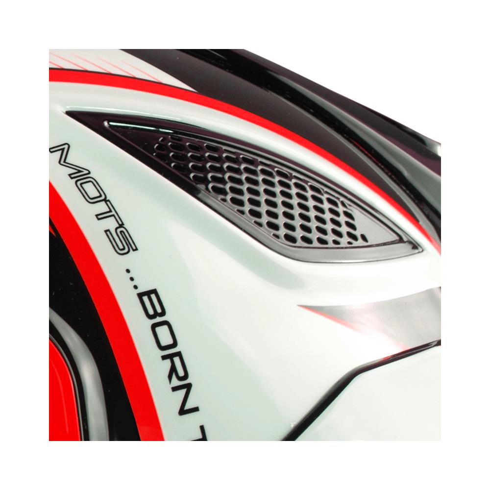 Mots GO2 Race Trials Helmet Red/Fluo Yellow