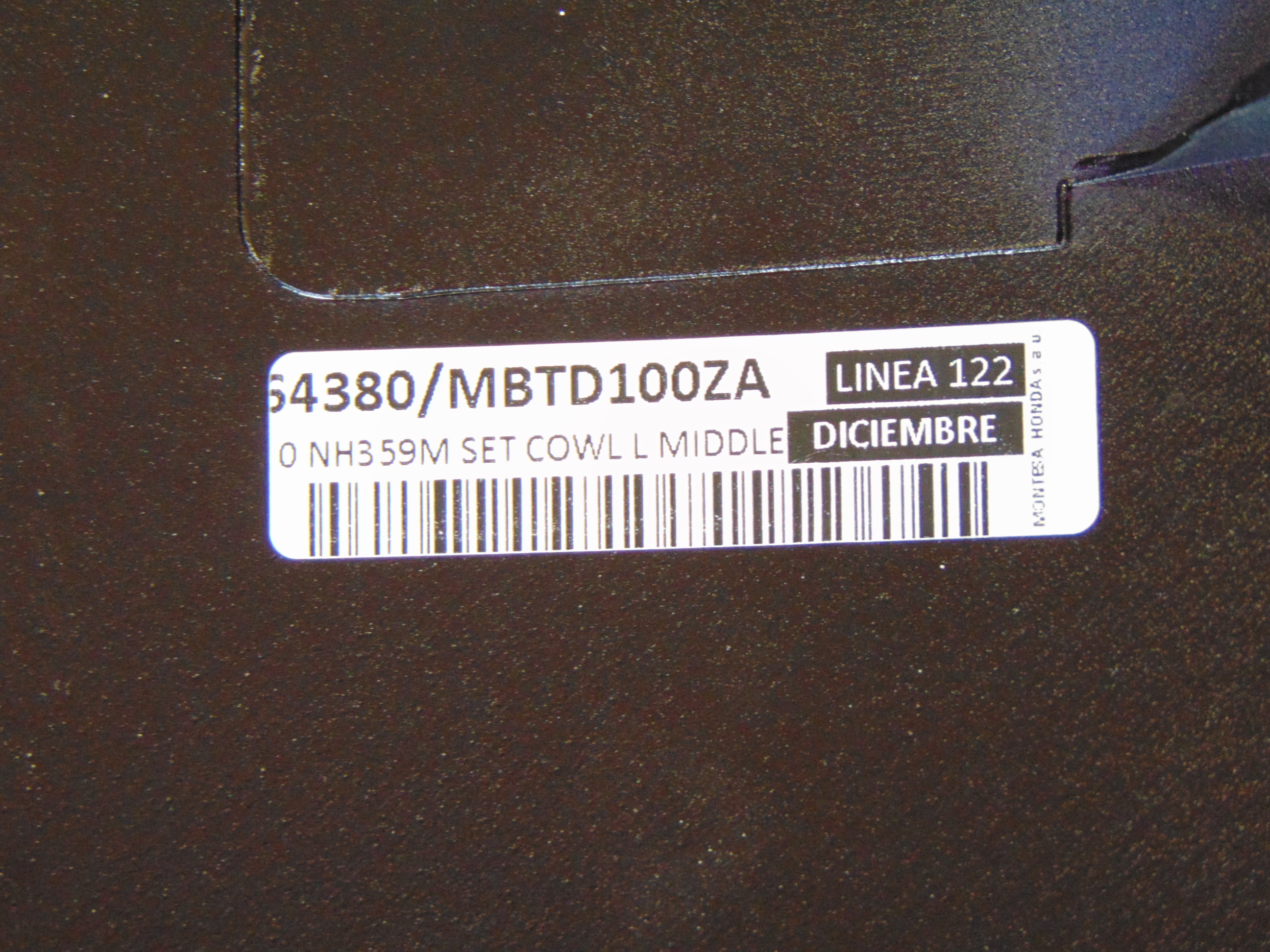 Honda Varadero Cowl Set L/side Middle
