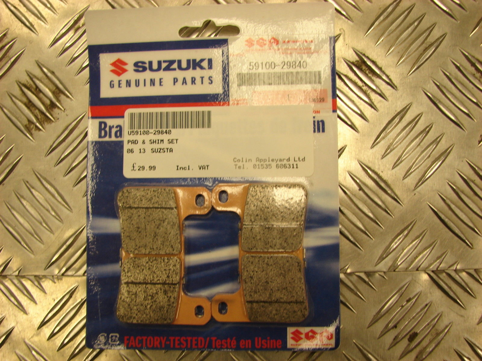 Suzuki Front Brake Pad Set GSX-R 750 L1 L2 2011-2012 59100-14830
