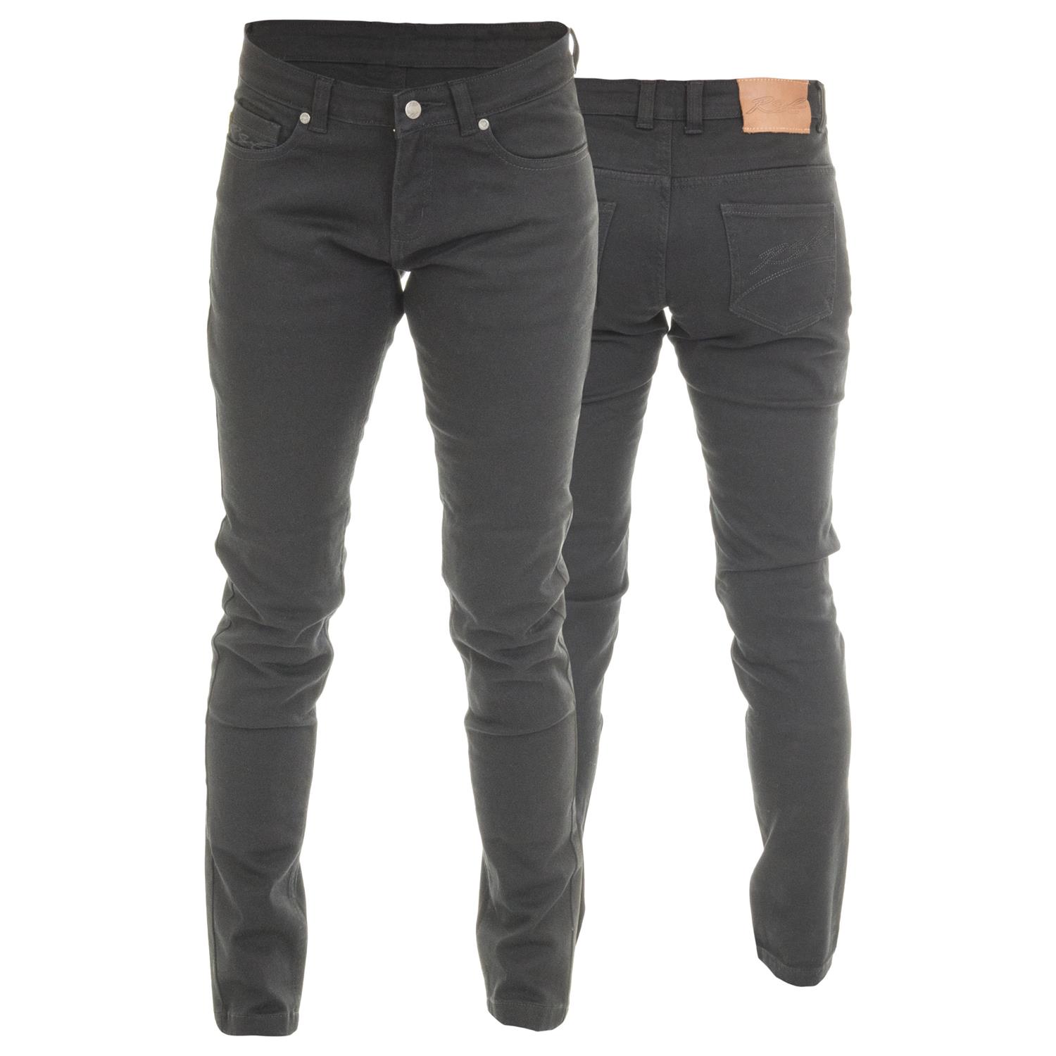 RST Aramid Ladies Straight Leg Short Leg Jeans Black