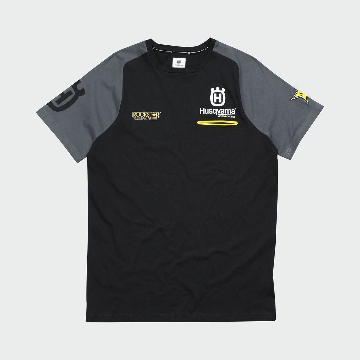 Husqvarna Mens RS Black Tee T-Shirt