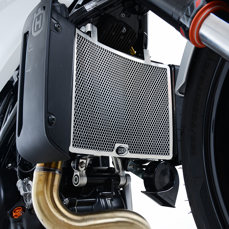 R&G Racing Radiator Guards for Husqvarna Vitpilen '18- Titanium