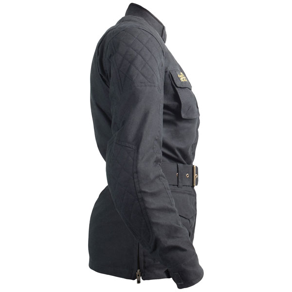 RST Ladies Classic TT Wax 3/4 III CE Textile Jacket - Black