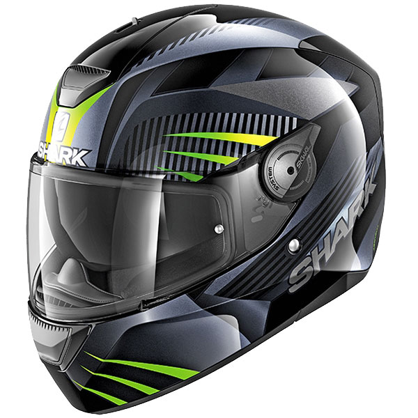 Shark D-Skwal Mercurium Motorcycle Helmet Green