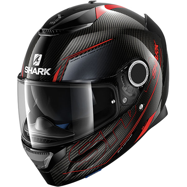 Shark Spartan Carbon Silicium Motorcycle Helmet Red