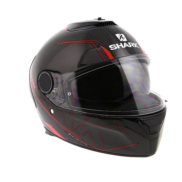 Shark Spartan Carbon Silicium Motorcycle Helmet Red