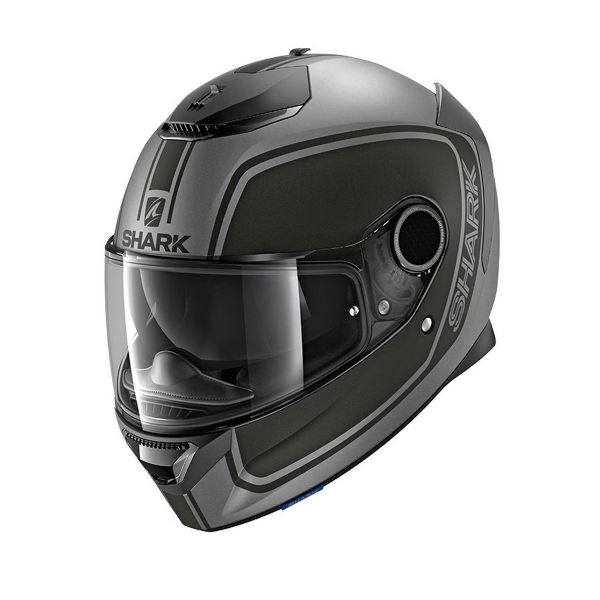 Shark Spartan Priona Motorcycle Helmet Mat Grey