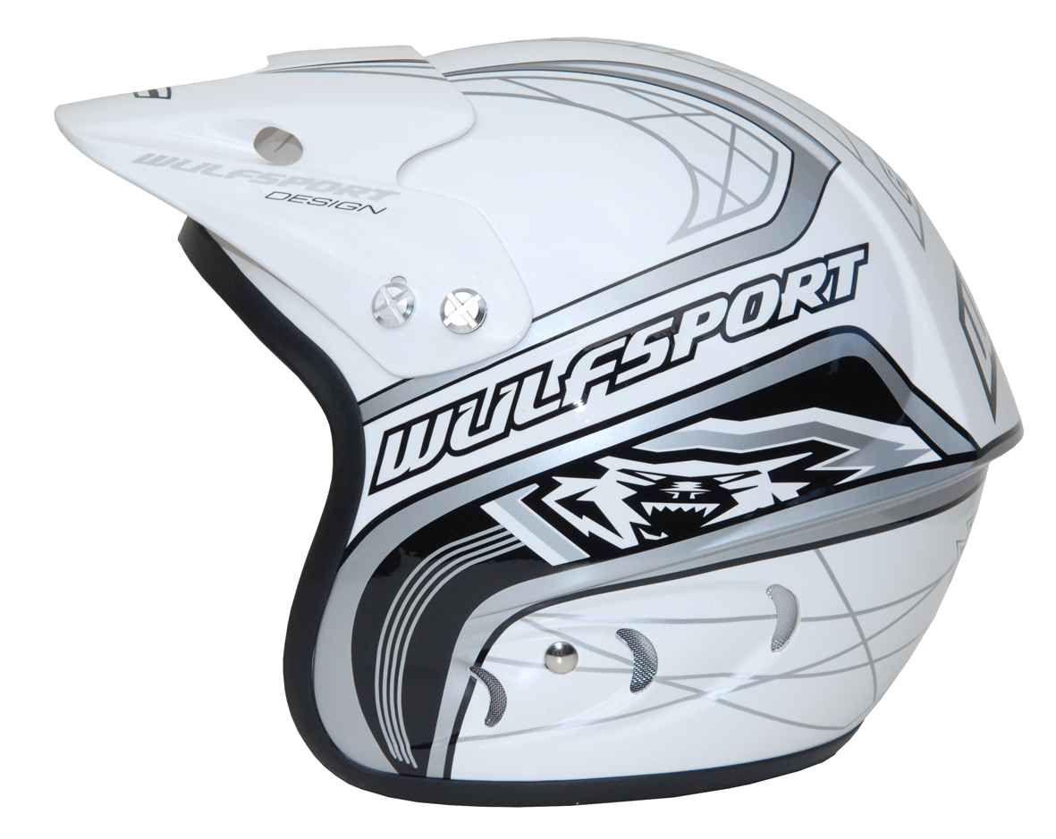 WULFSPORT TRIALS HELMET BLACK/BLUE/RED/WHITE