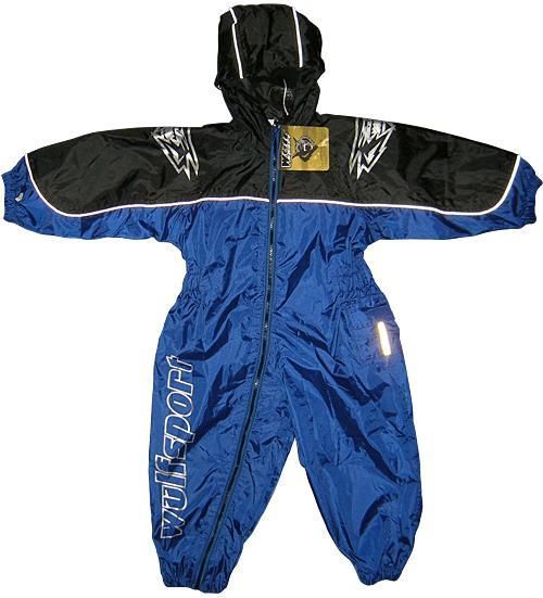 Wulfsport Kids One Piece Waterproof Suit Red/Blue