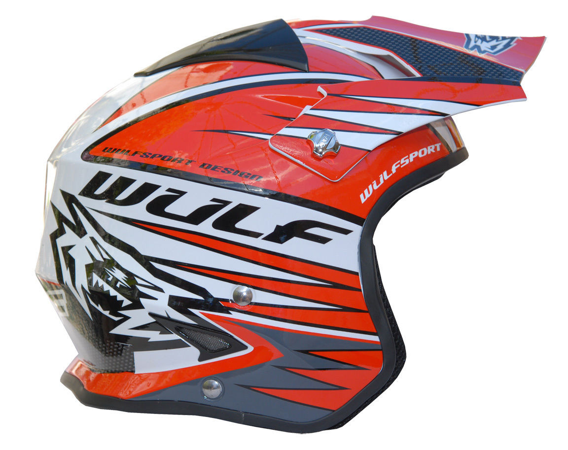 Wulfsport Tri Action Trials Helmet Red