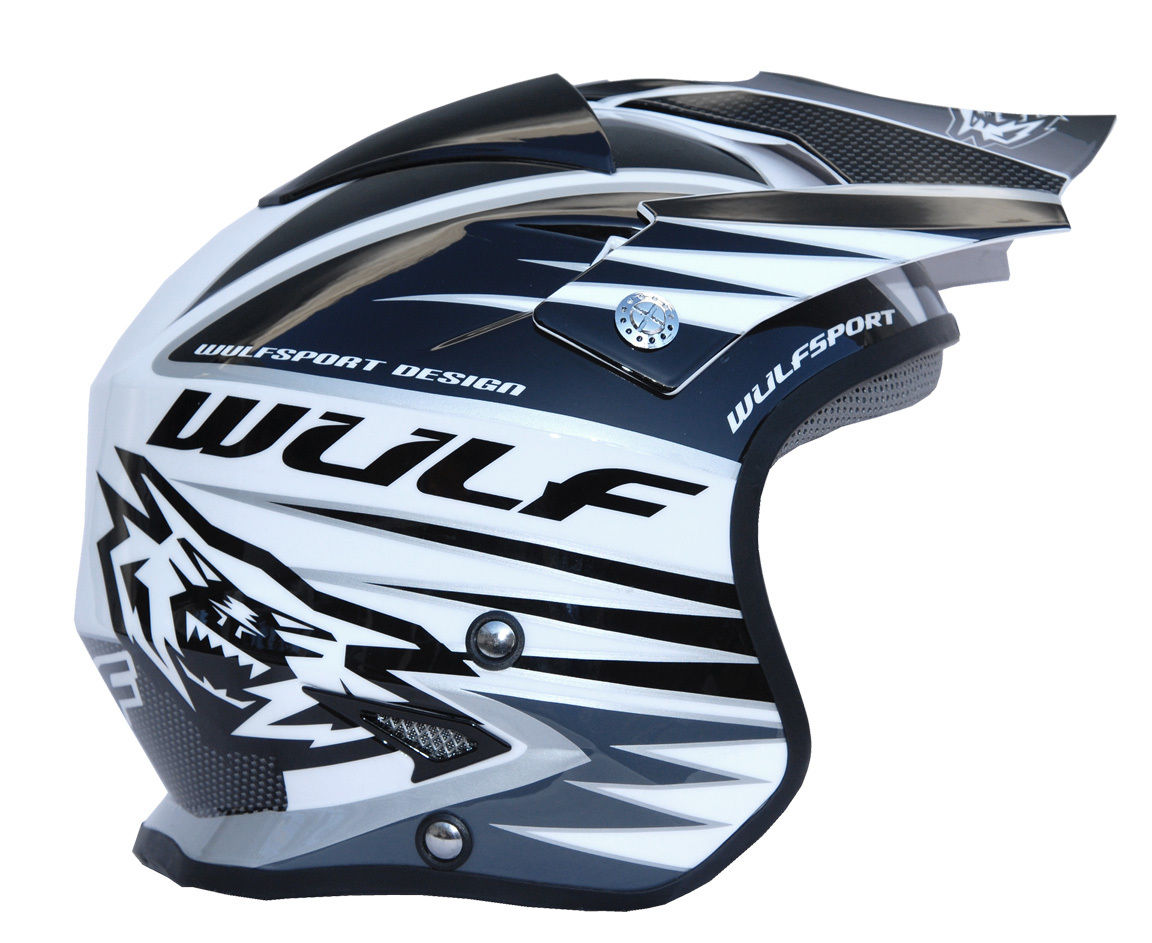 Wulfsport Tri Action Trials Helmet Black/White