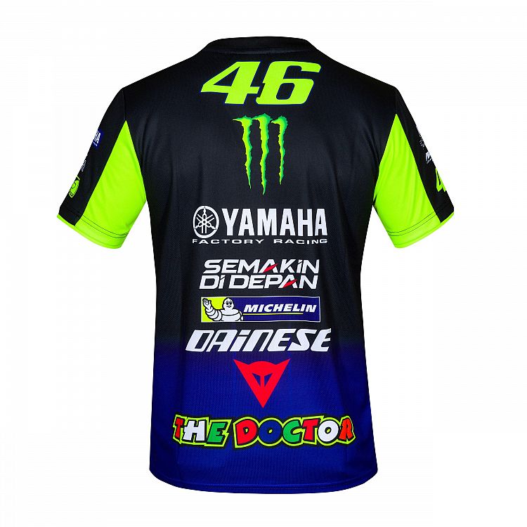 Yamaha VR46 Rossi Mens Blue T-Shirt
