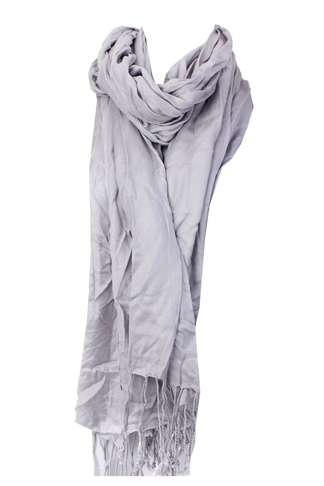 Macys Silver Lightweight Oversized Pashmina Wrap