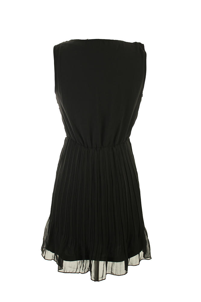 maison jules pleated dress Maison Jules Womens True Navy Tie-Waist Midi Dress S