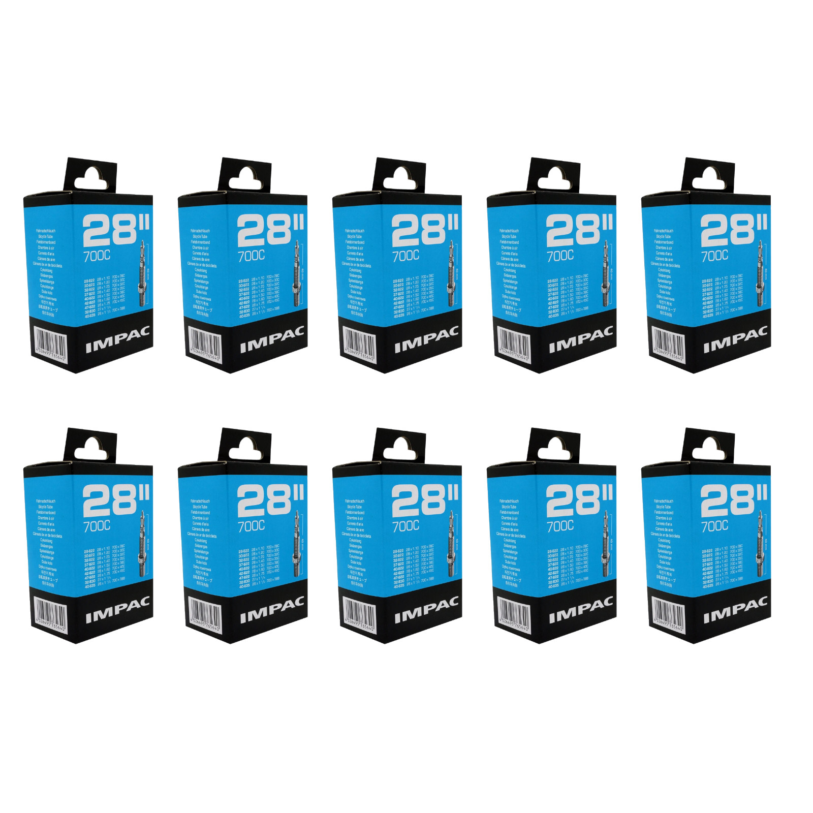 Impac SV28 700x28/45 (640/063) 700c Presta Valve Bike Inner Tube