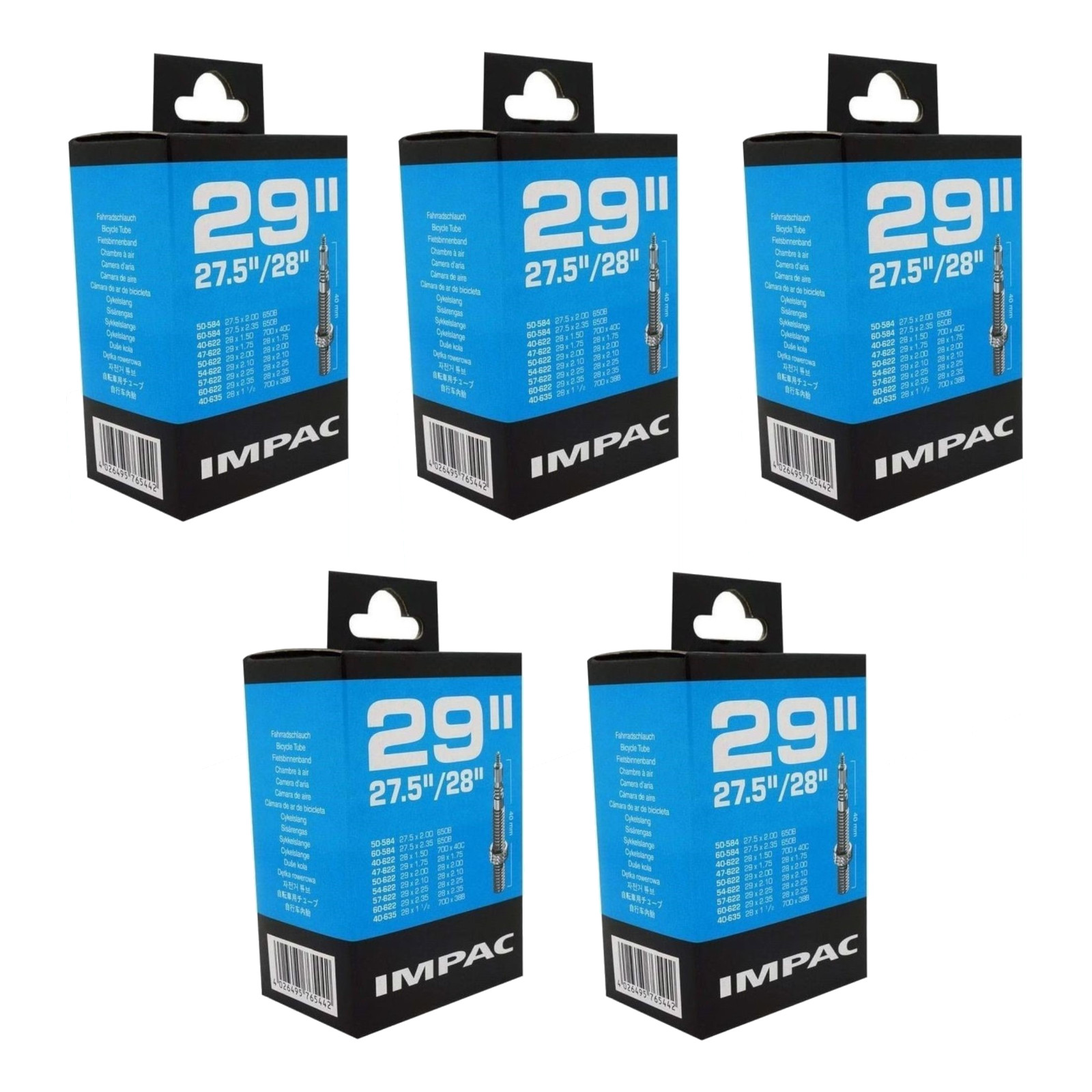 Impac SV29 29 x 1.75/2.35 (442/093) 29 Inch Presta Valve Bike Inner Tube