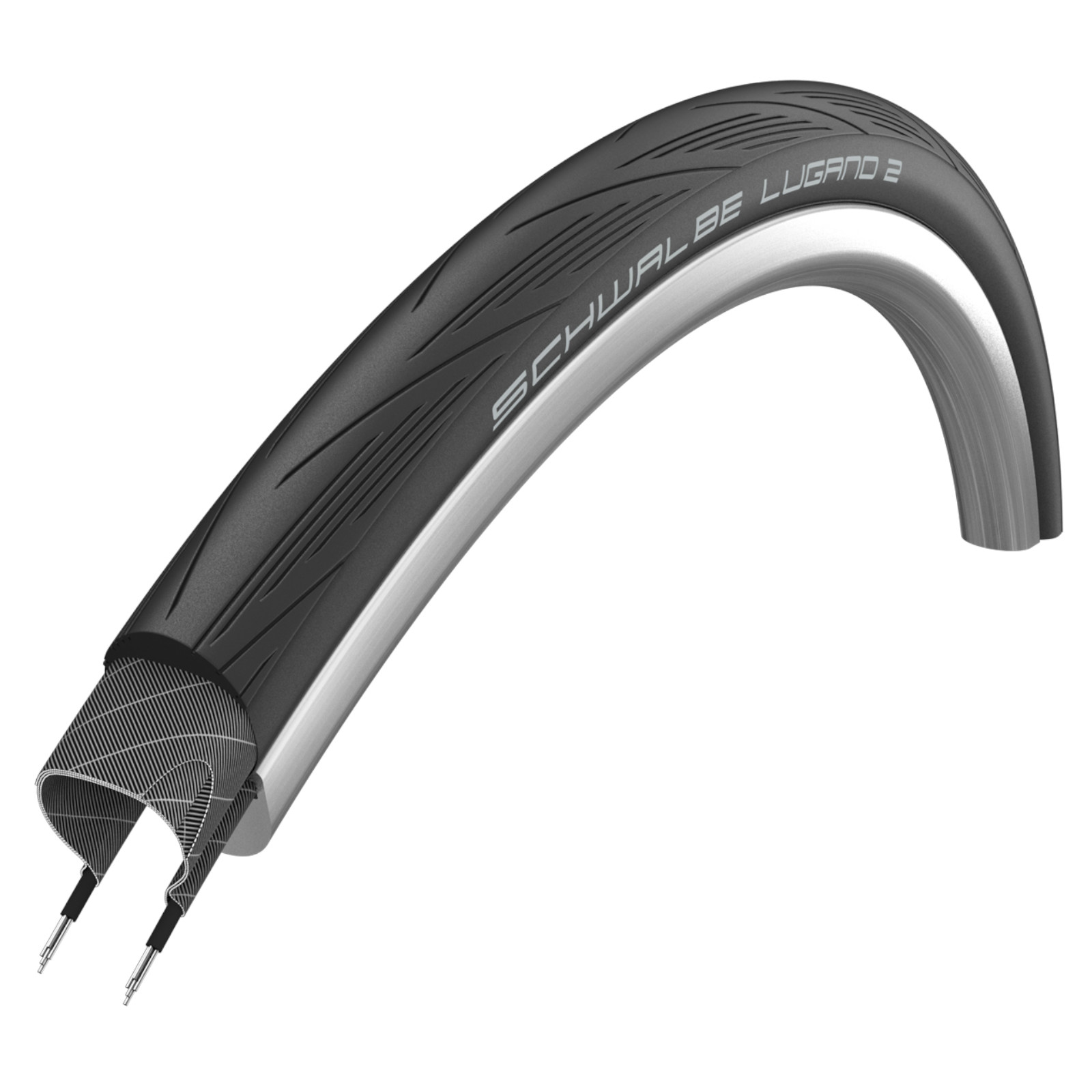 Schwalbe Lugano II Endurance Active Line 700 x 25c 700c Road Bike Tyre