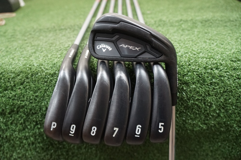 Callaway Apex CF16 Black 4PW Irons Modus 3 Steel XStiff Flex Iron Set