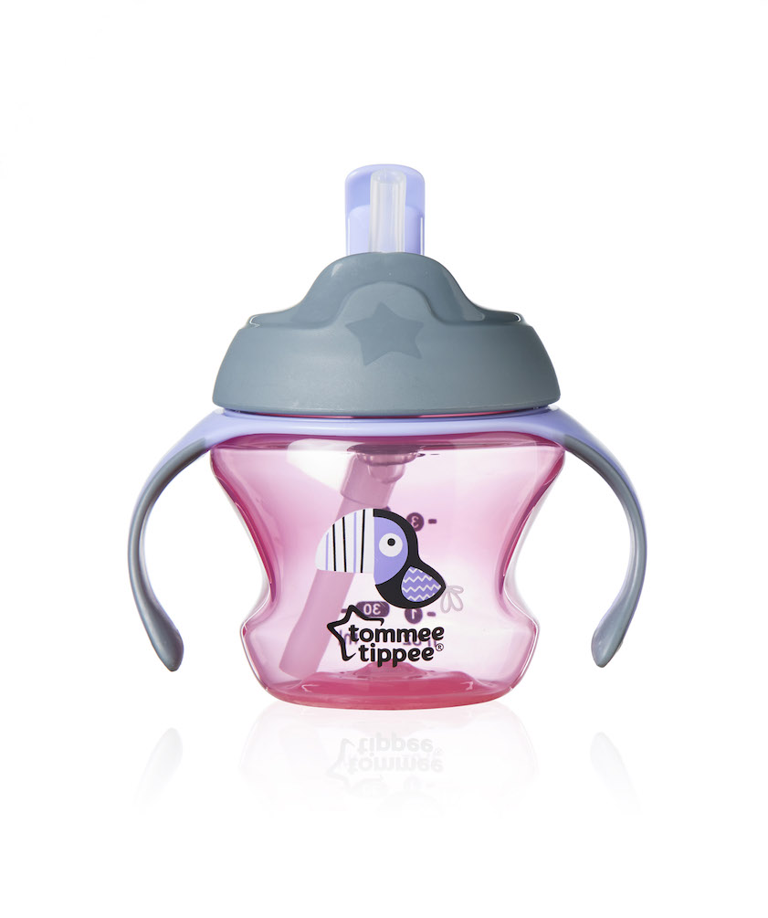 Tommee Tippee 6m+ Baby's 1st Straw Weaning Cup With Easy Clean Valve