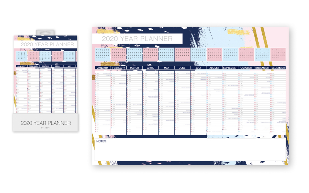 Large A1 Size 2020 Year Planner Wall Chart Calendar Home Office