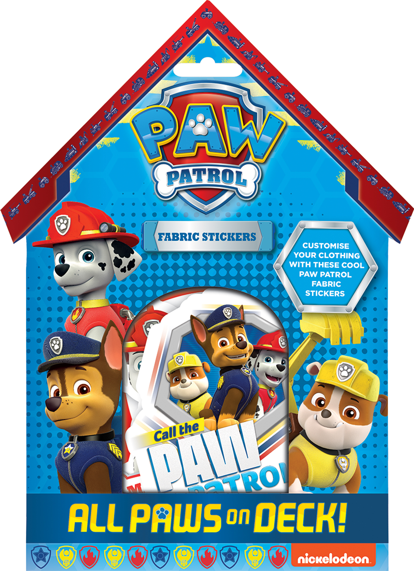 Nickelodeon Paw Patrol Fabric Stickers Clothing Decoration Party Bag Gift Kids