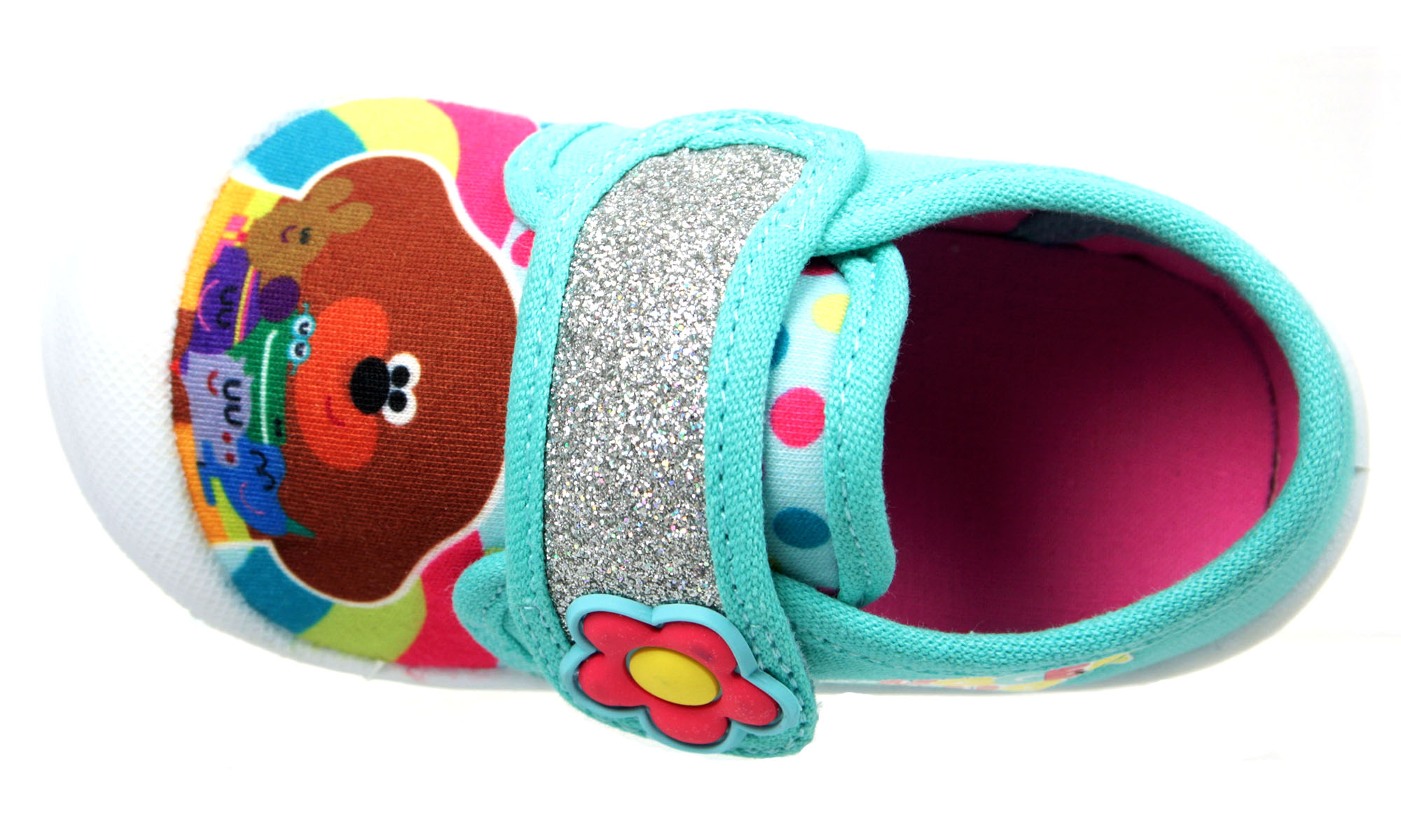 Hey Duggee Girls Turquoise Trainer Childrens Low Top