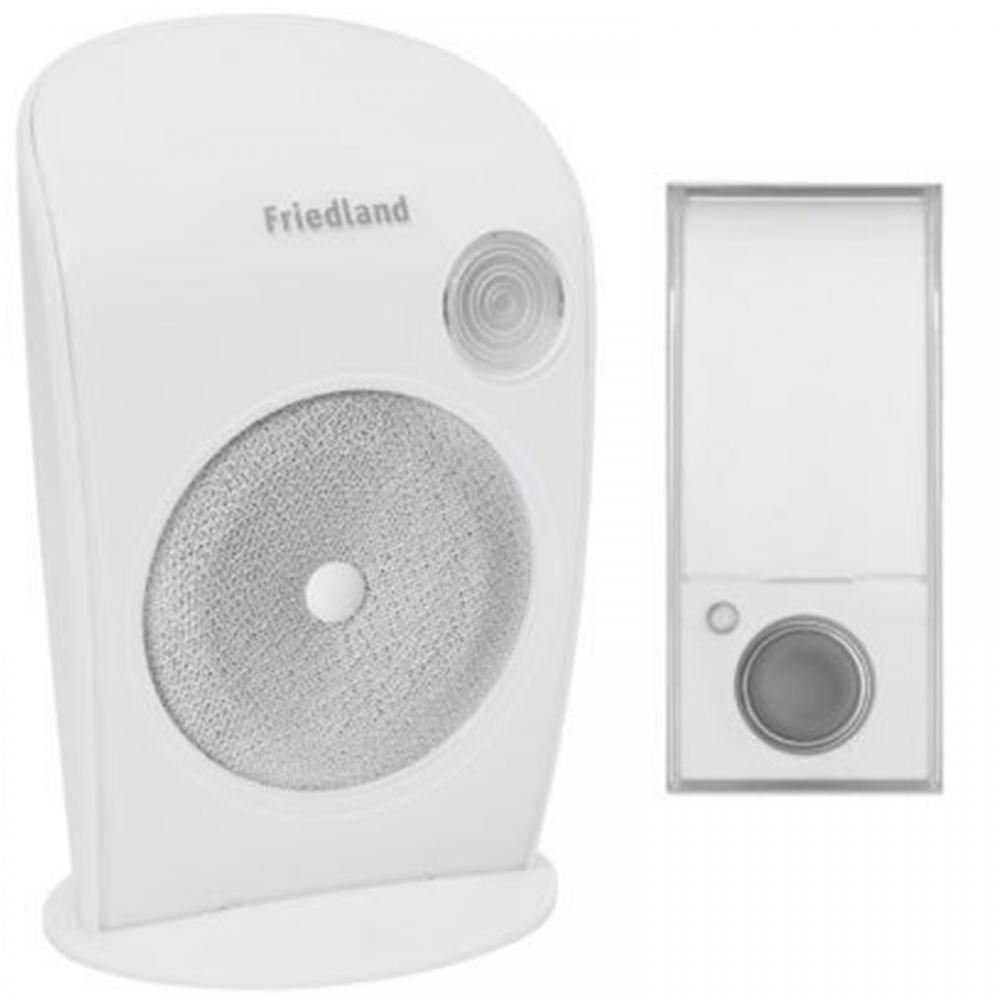 Friedland D3007S Wirefree Portable Door Bell Doorbell Chime Kit eBay