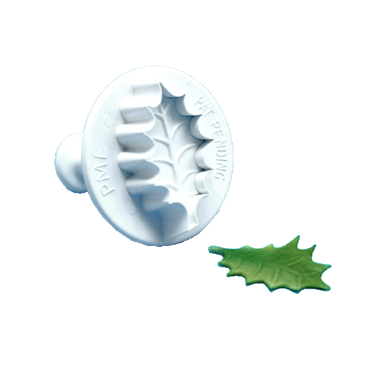 PME VEINED HOLLY LEAF Sugarpaste Icing Plunger Cutter for Cake Decorating Craft - Picture 4 of 8
