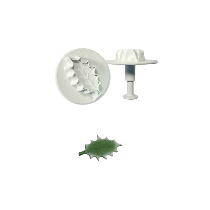 PME VEINED HOLLY LEAF Sugarpaste Icing Plunger Cutter for Cake Decorating Craft - Picture 6 of 8
