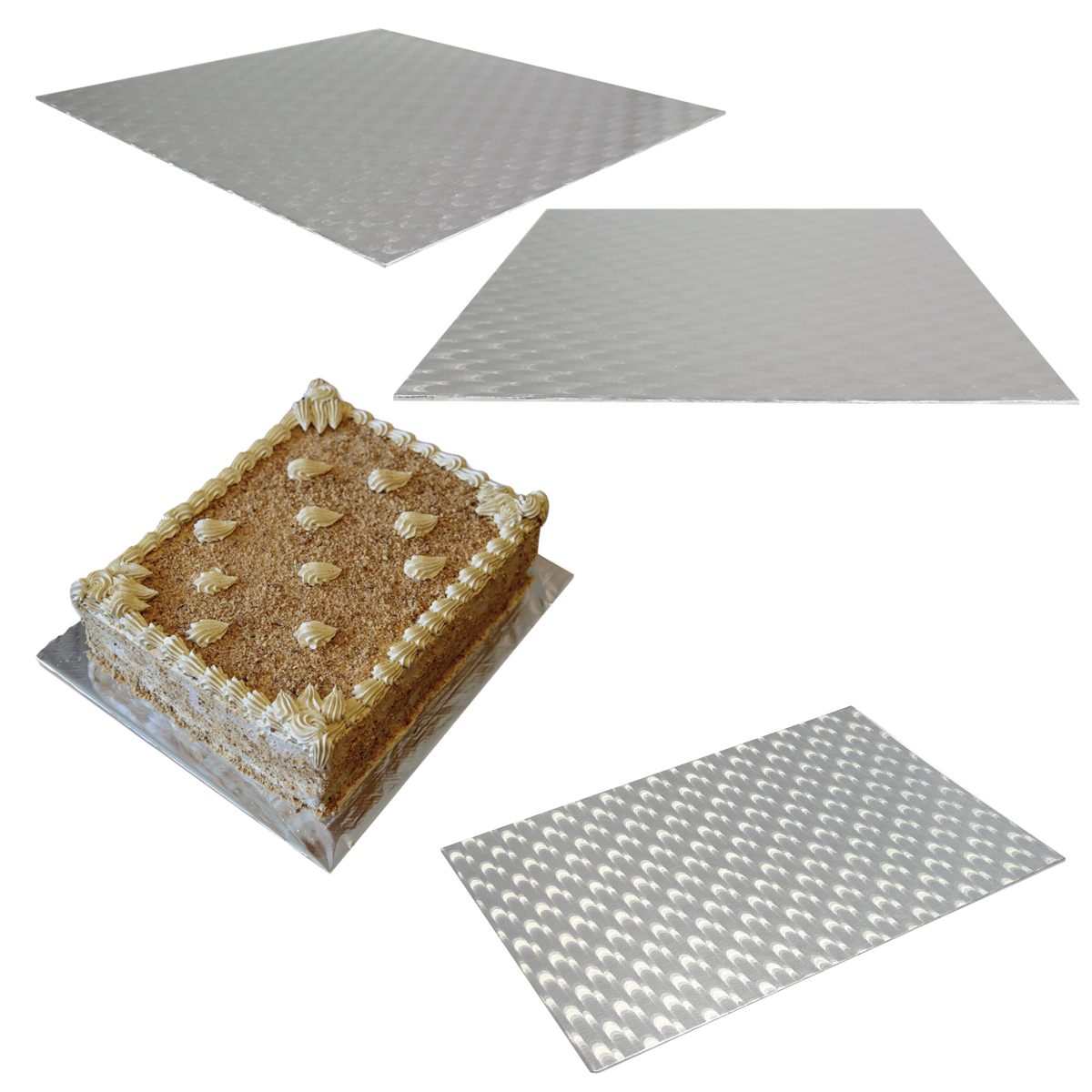 PME Oblong Cake Baking Sugarcraft Box /& Support Stand Decoration Card Board