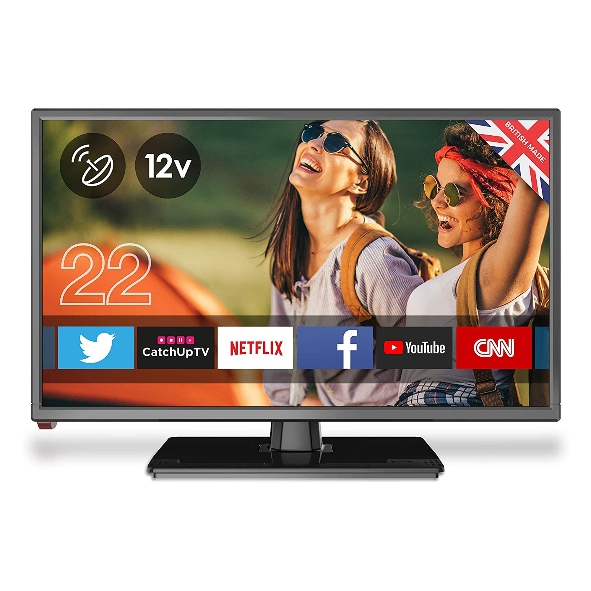 Cello Traveller 22" Inch Full HD 1080p 12v TV with Android and