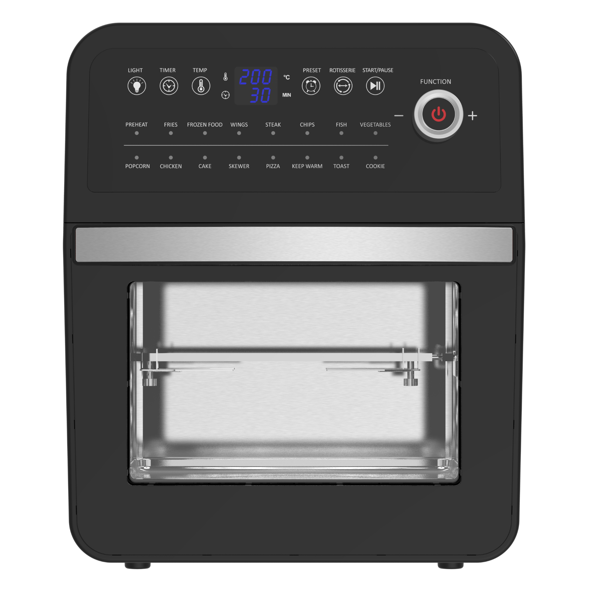 EMtronics 12L Digital Air Fryer Oven Combi with Timer - Picture 8 of 25