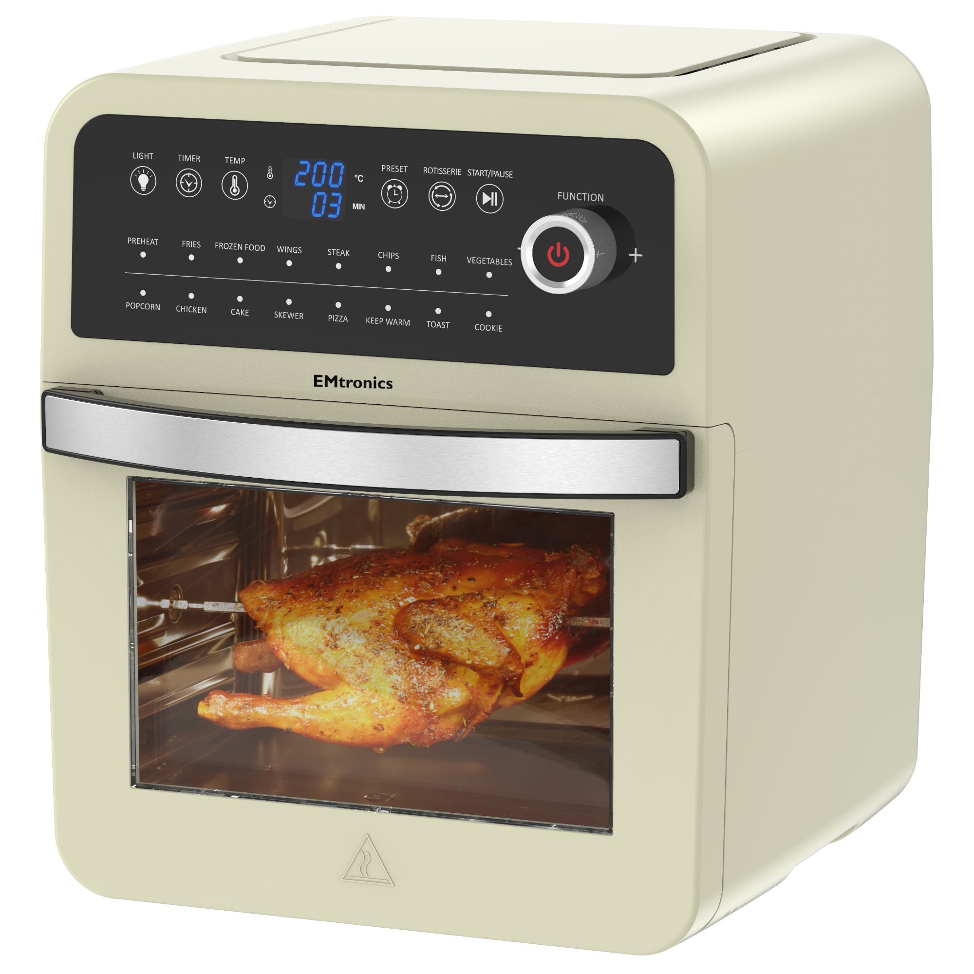 EMtronics 12L Digital Air Fryer Oven Combi with Timer - Picture 12 of 25