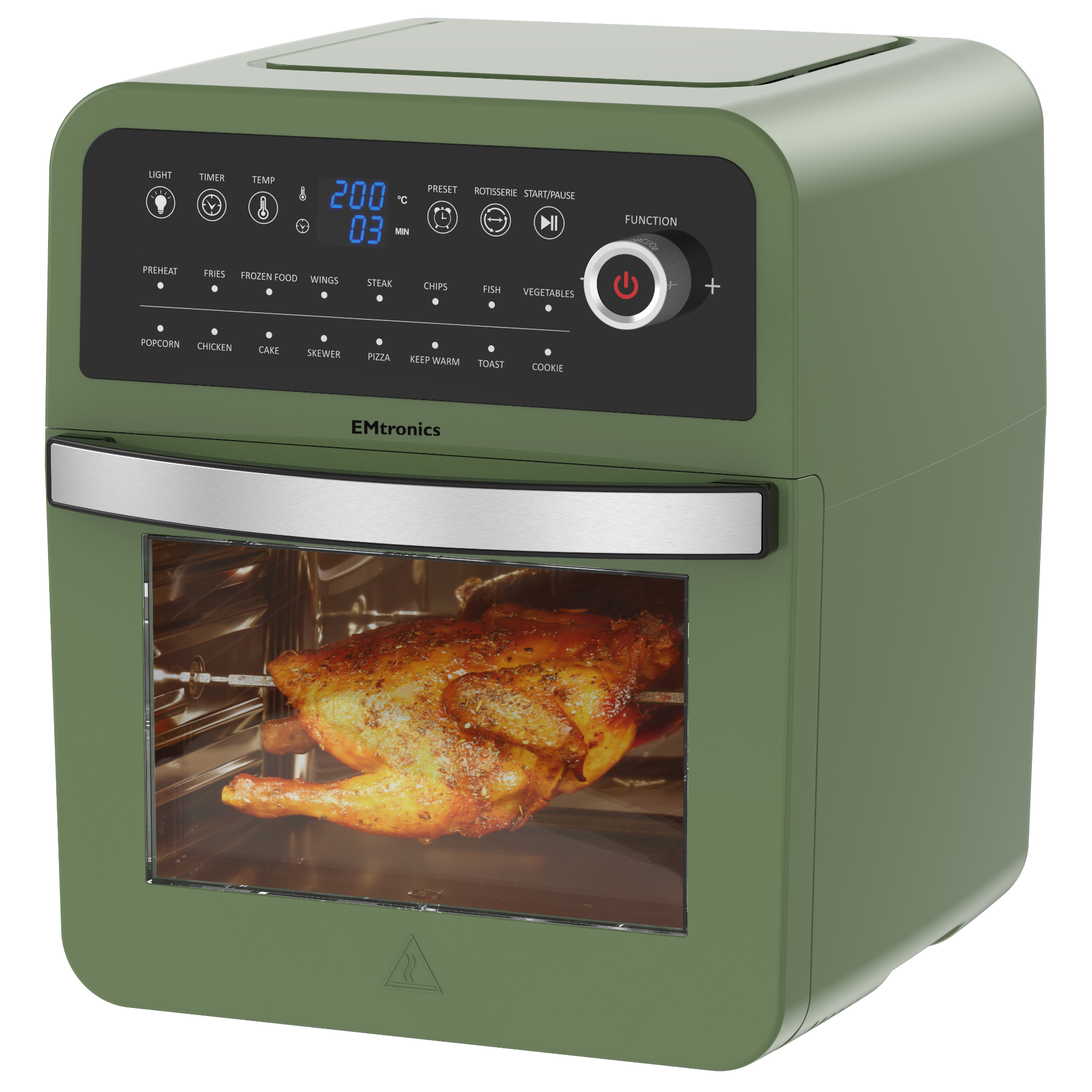 EMtronics 12L Digital Air Fryer Oven Combi with Timer - Picture 17 of 25