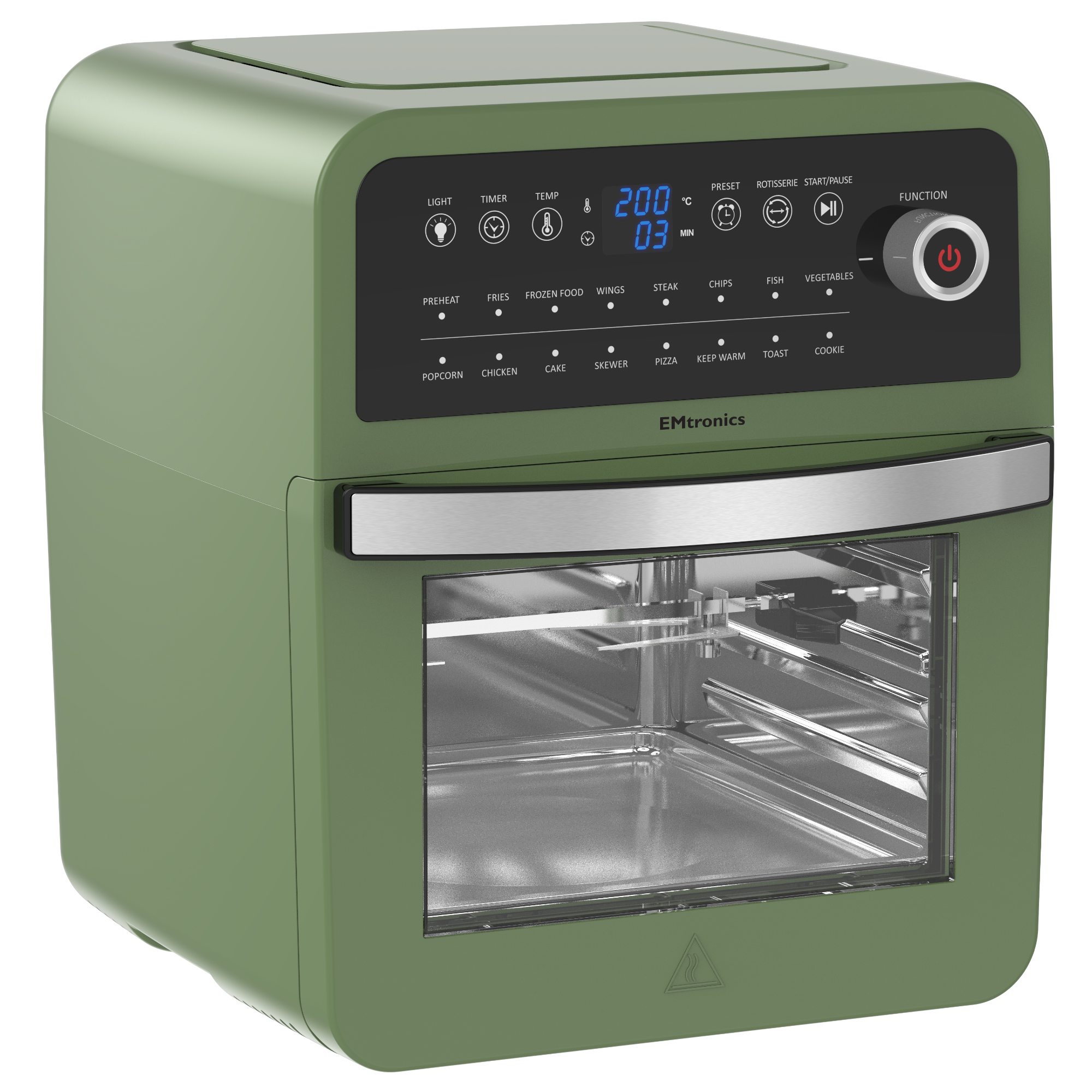 EMtronics 12L Digital Air Fryer Oven Combi with Timer - Picture 16 of 25