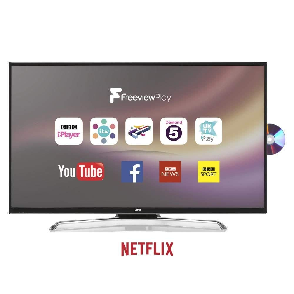 JVC Widescreen 43 Full HD 1080p Smart TV LED Con DVD Combo FREEVIEW HD
