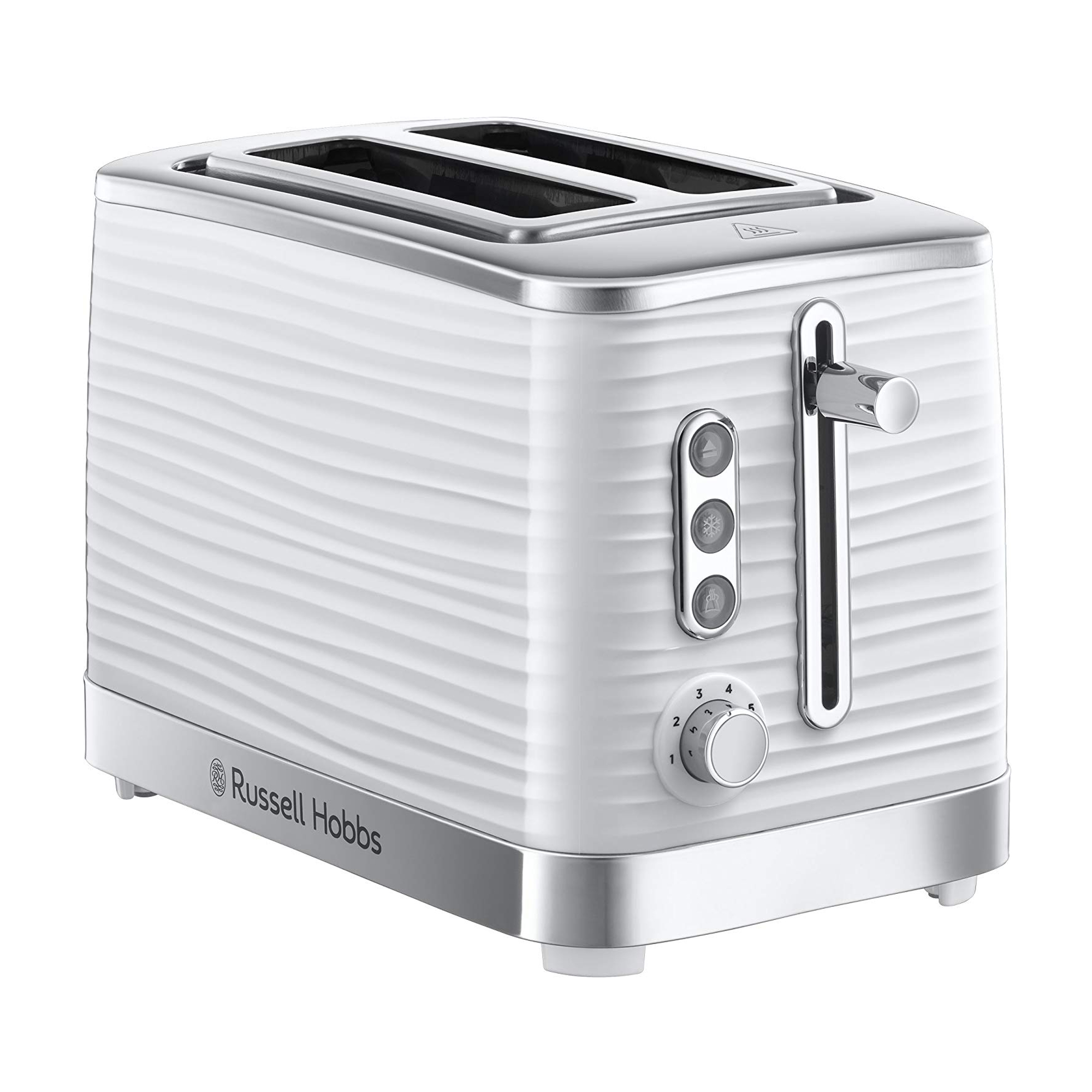 Russell Hobbs 24382 Inspire High Gloss Plastic 2 Slice Toaster White