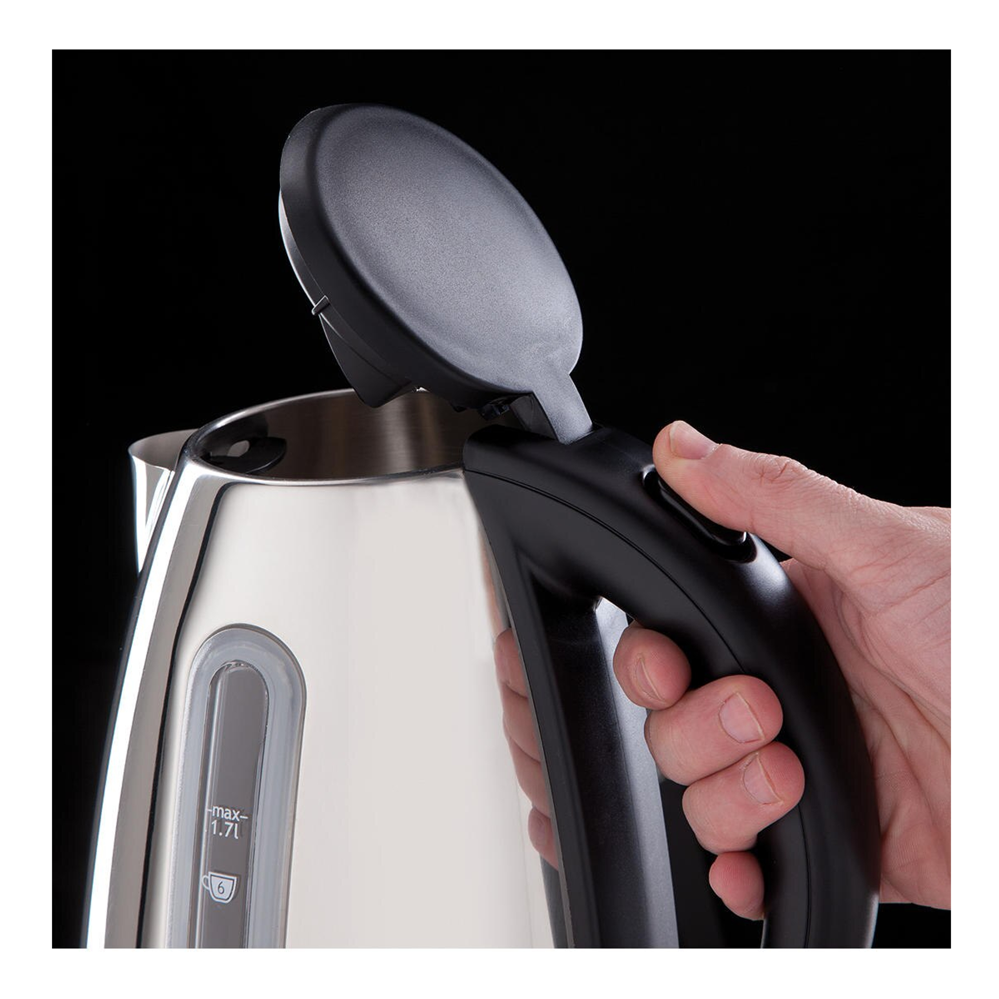 Russell Hobbs 19390 Orleans Polished Stainless Steel 1.7L Rapid Boil