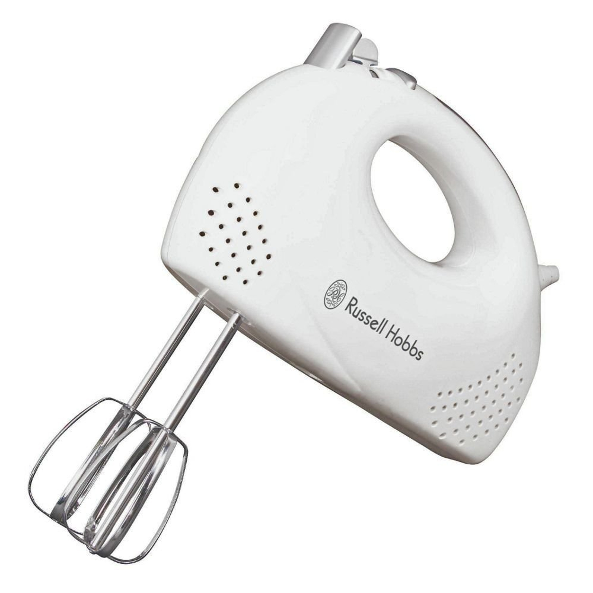 Russell Hobbs 22230 Hand Mixer, Plastic, 125W White (Chrome Beaters
