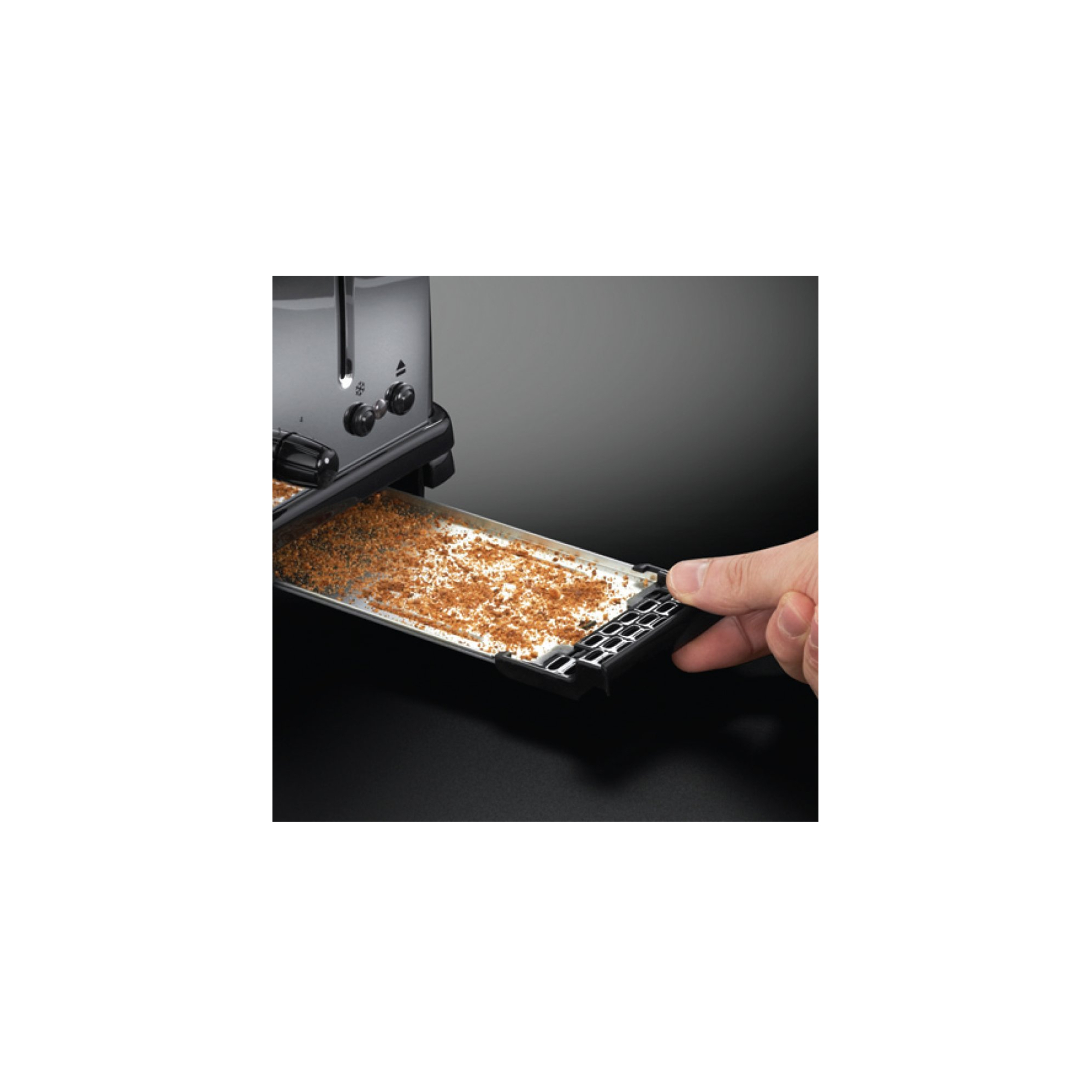 Russell Hobbs 23331 Colours Plus 2 Slice Toaster Black (with Fast