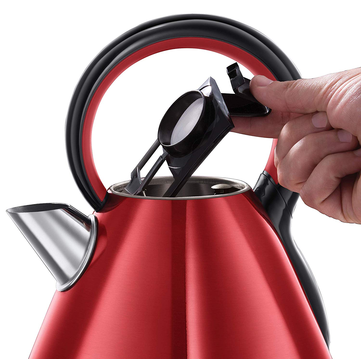 Russell Hobbs 21885 Legacy Quiet Boil Red Electric Kettle 3000W 1.7