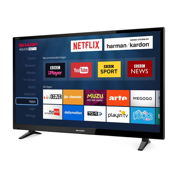 Sharp 40" Inch LED Smart TV with Full HD Display and harman/kardon