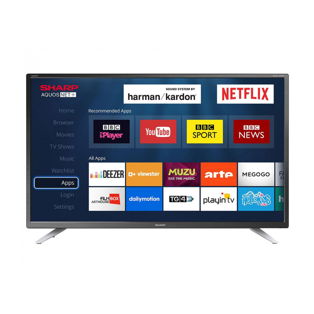 Sharp 32" Inch Smart LED TV HD Ready with Freeview HD and USB + WiFi