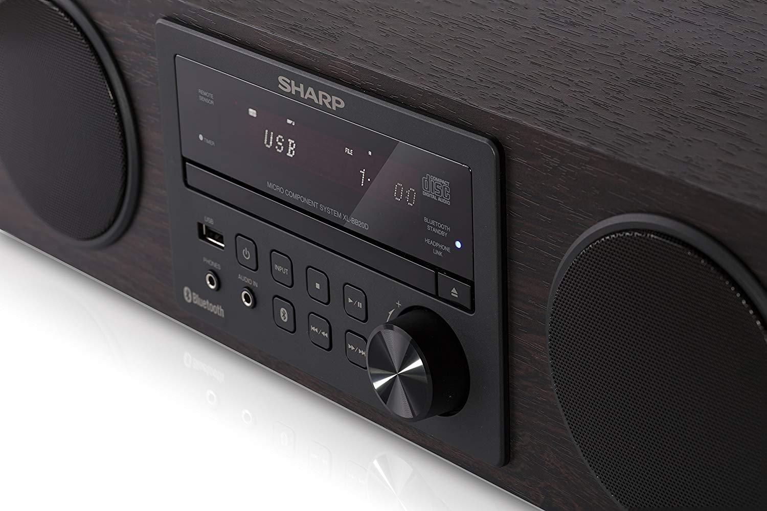 Sharp Audio XLBB20DBR 100W All in One Hi Fi System with Bluetooth, USB