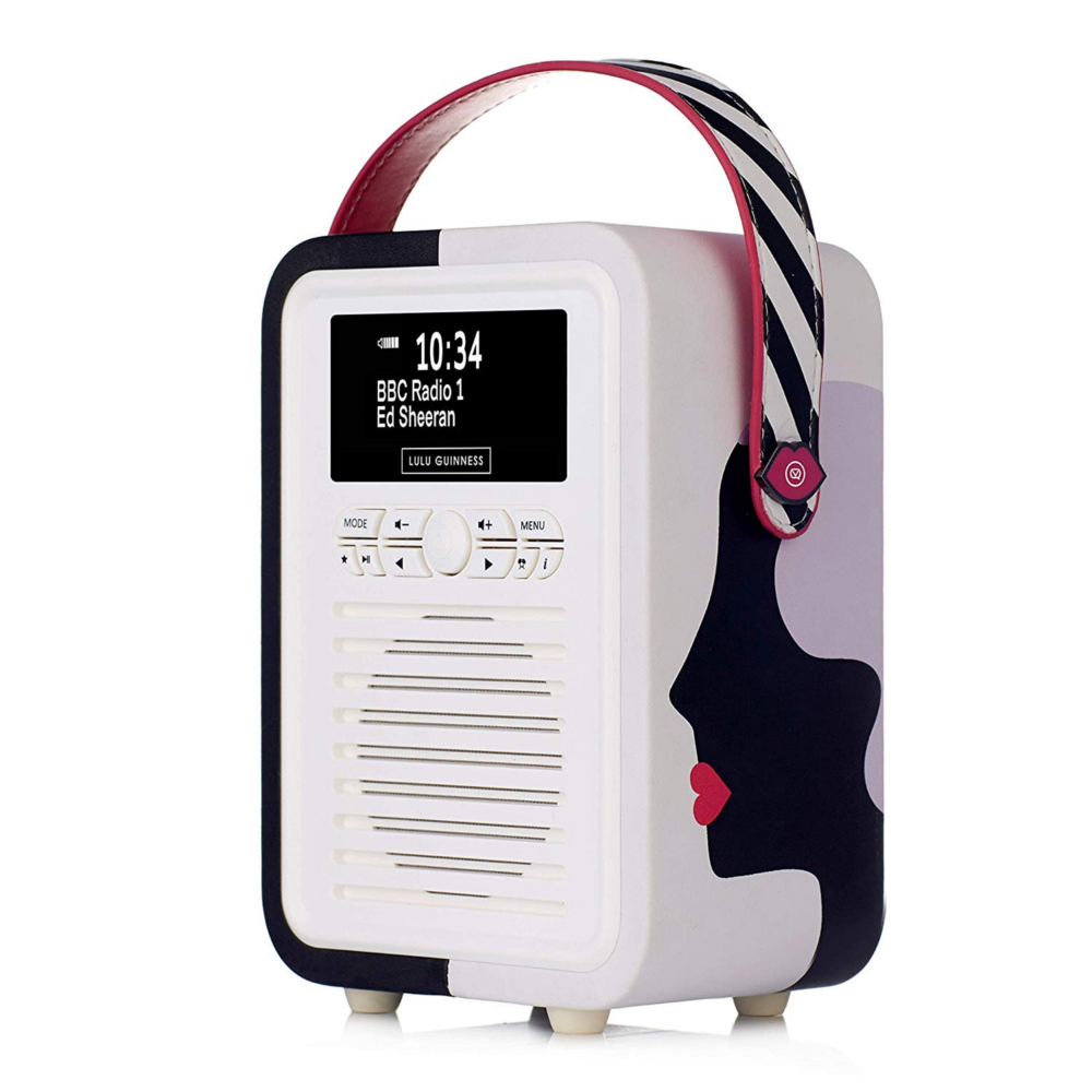 VQ Retro Mini DAB+ FM Radio Bluetooth Speaker Lulu Guinness Kissing