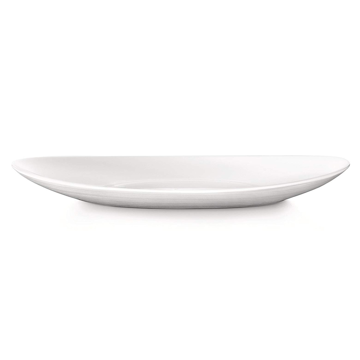 Bormioli Rocco Opal Glass Dinner Plate Oval Food Serving Platter Tray Salad Bowl - Picture 46 of 61