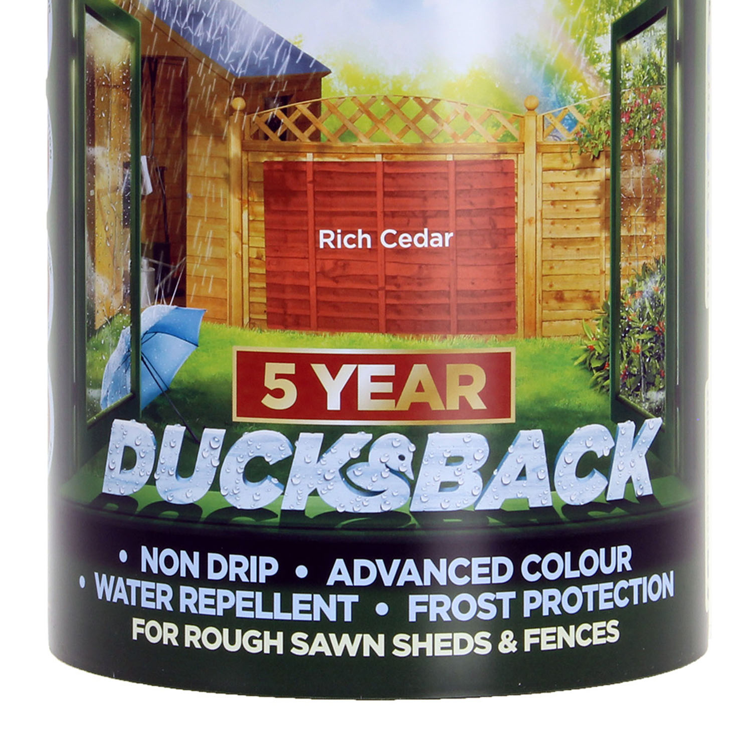Cuprinol Ducksback Garden Shed & Fence Paint Quick Dry Paints Wood Stain 5 Litre