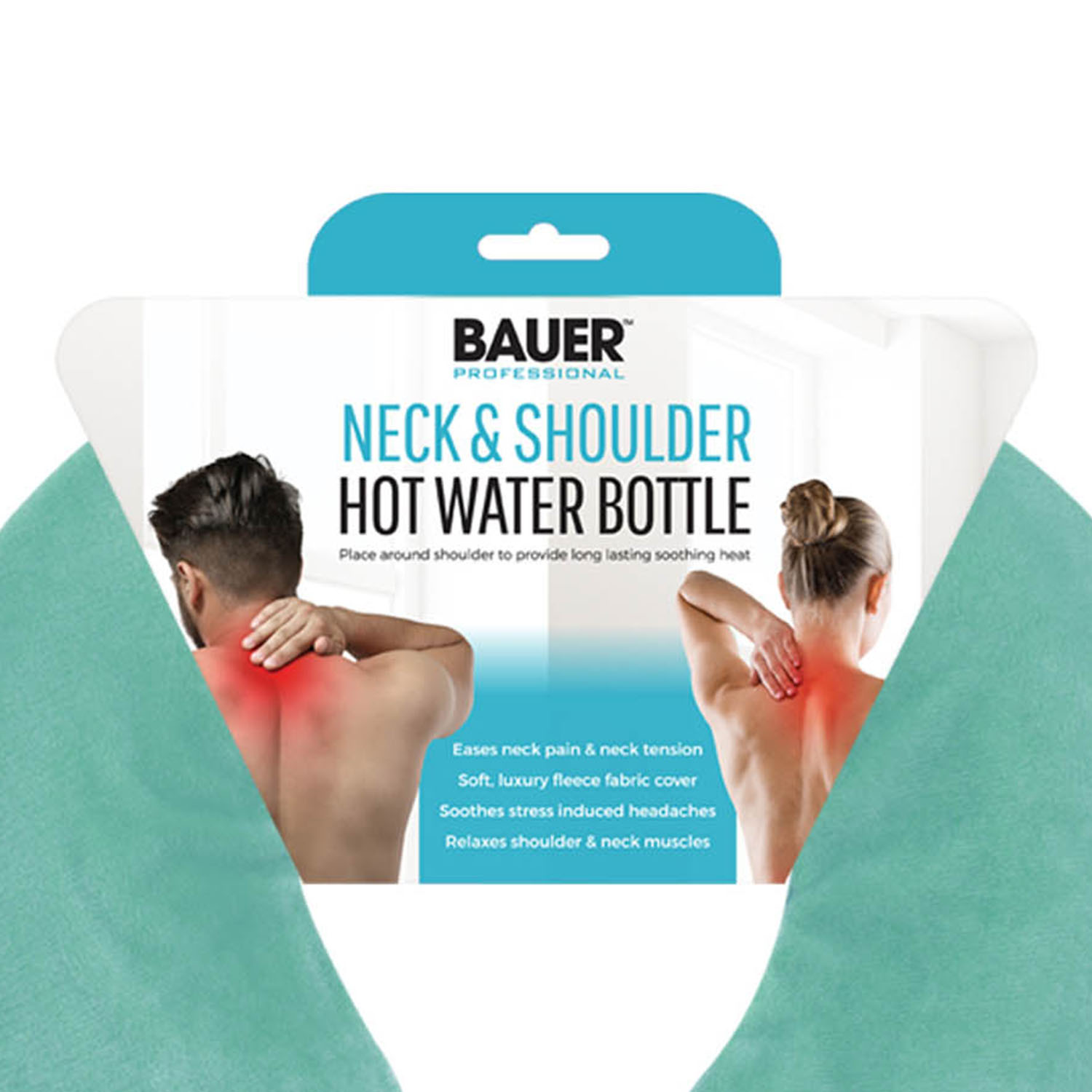 Neck and Shoulder Warmer Stress Pain Reliever Hot Water Bottle Warm Cover Fleece