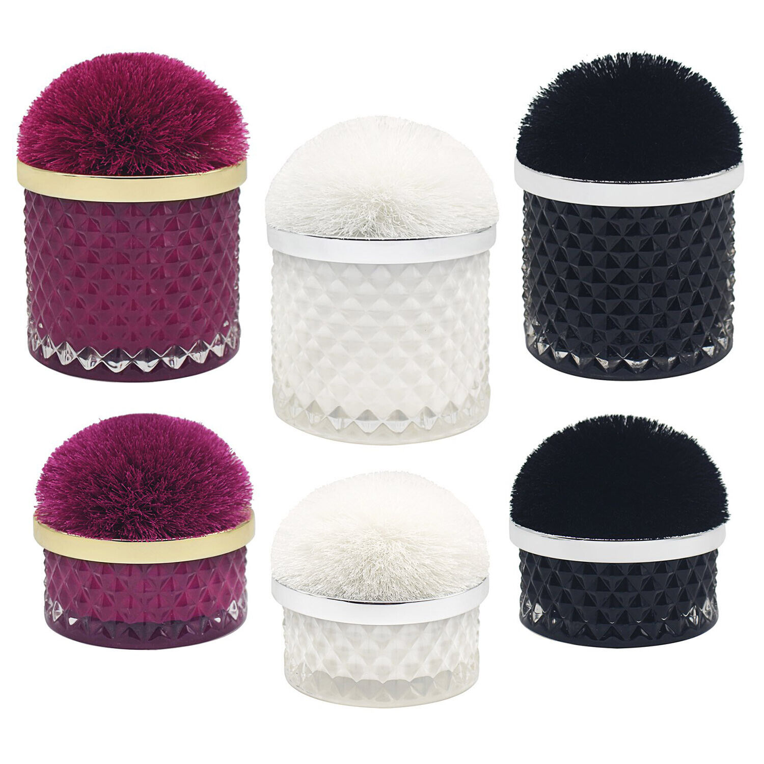 Pom Pom Scented Candle Diffuser Boutique Home Fragrance Soy Candles Glass Jar