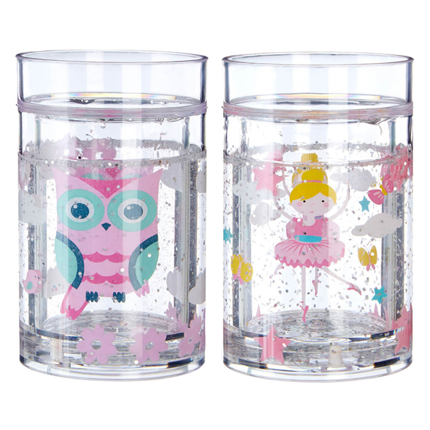 Mimo Baby Kids Plastic Drinking Cups Girls Boys Tumbler Water Drinks Mug Cup